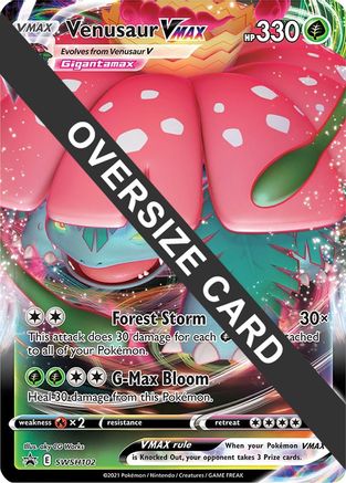 Venusaur VMAX SWSH102  - Holofoil Jumbo Cards - Promo