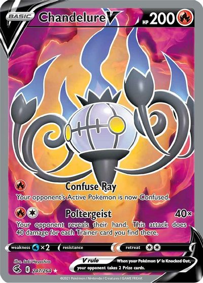 Chandelure V - 247/264 - Full Art Ultra Rare