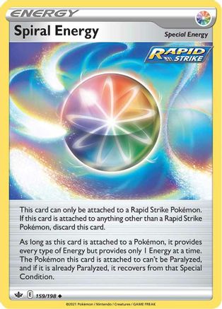 Spiral Energy 159/198  - Reverse Holofoil SWSH06 Chilling Reign - Uncommon
