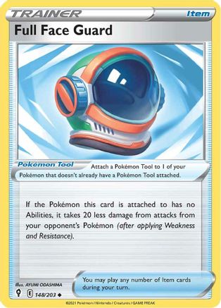 Full Face Guard 148/203  SWSH07 Evolving Skies - Uncommon