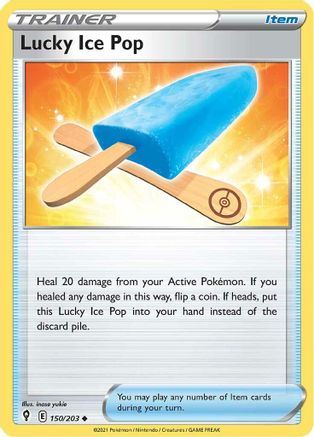 Lucky Ice Pop 150/203  SWSH07 Evolving Skies - Uncommon