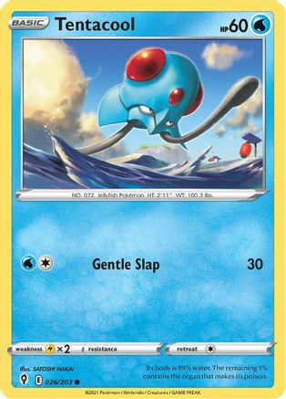 Tentacool 026/203  SWSH07 Evolving Skies - Common