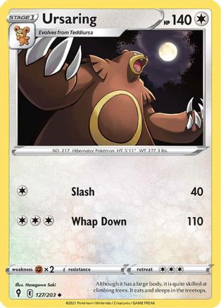 Ursaring 127/203  SWSH07 Evolving Skies - Uncommon