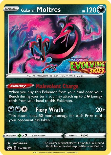 Galarian Moltres (Prerelease) - SWSH125 - SWSH Promos
