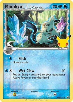 Mimikyu (Delta Species) SWSH136  - Holofoil SWSH Sword & Shield Promo Cards - Promo
