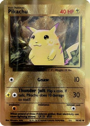 Pikachu 058/102  - Holofoil Miscellaneous Cards & Products - Promo (Metal)