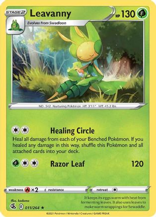 Leavanny 011/264  SWSH08 Fusion Strike - Rare