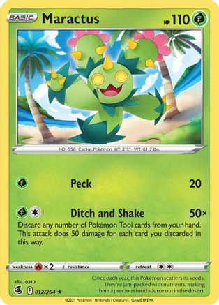 Maractus 012/264  SWSH08 Fusion Strike - Rare