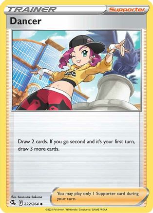 Dancer 232/264  - Reverse Holofoil SWSH08 Fusion Strike - Uncommon
