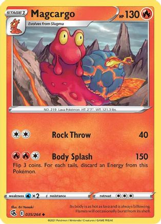 Magcargo 035/264  SWSH08 Fusion Strike - Uncommon