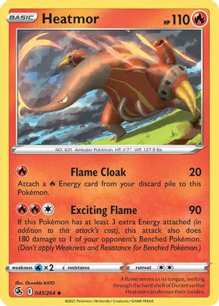 Heatmor 041/264  SWSH08 Fusion Strike - Uncommon