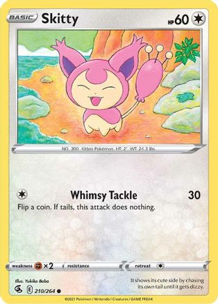 Skitty 210/264  SWSH08 Fusion Strike - Common