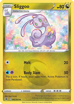 Sliggoo 196/264  SWSH08 Fusion Strike - Uncommon
