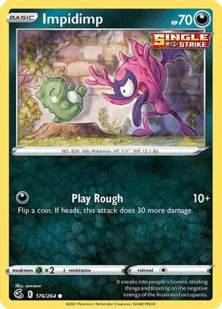 Impidimp 176/264  SWSH08 Fusion Strike - Common