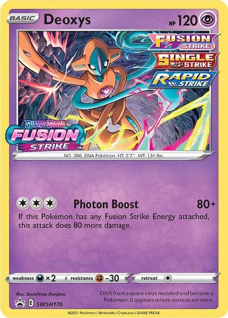 Deoxys (Prerelease) - SWSH170 - SWSH Promos