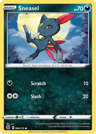 Sneasel 086/172  SWSH09 Brilliant Stars - Common