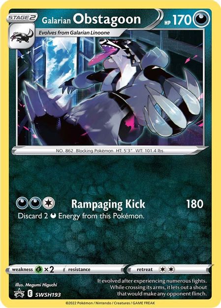 Galarian Obstagoon - SWSH193 - SWSH Promos