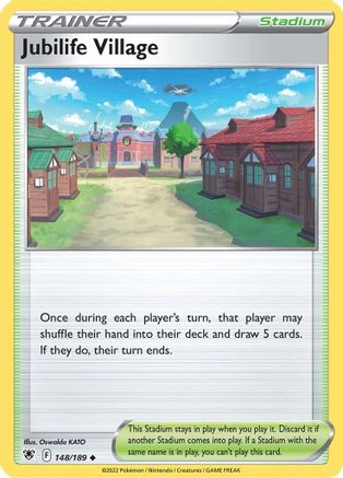 Jubilife Village 148/189  SWSH10 Astral Radiance - Uncommon