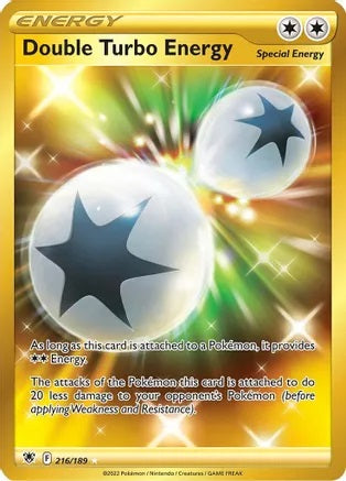 Double Turbo Energy - 216/189 - Secret Rare