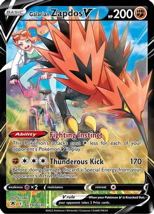 Galarian Zapdos V - TG19/TG30 - Ultra Rare
