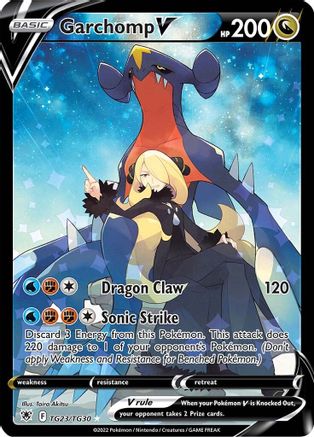 Garchomp V TG23/TG30  - Holofoil SWSH10 Astral Radiance Trainer Gallery - Ultra Rare