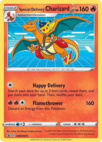 Special Delivery Charizard - SWSH075 - SWSH Promos