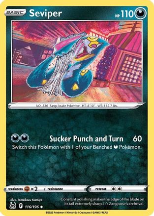 Seviper 116/196  SWSH11 Lost Origin - Uncommon
