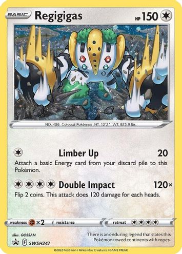 Regigigas (Cosmos Holo) - SWSH247 - SWSH Promos