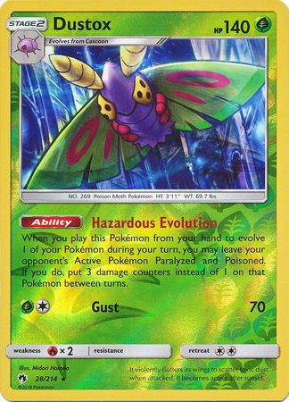 Dustox - 28/214 - Rare - Reverse Holofoil