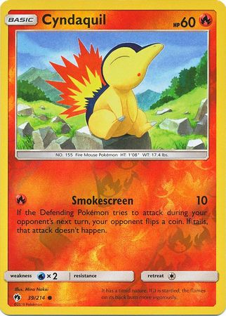 Cyndaquil - 39/214 - Common - Reverse Holofoil