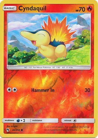 Cyndaquil - 40/214 - Common - Reverse Holofoil
