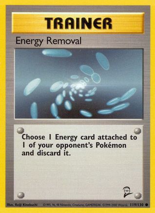 Energy Removal 119/130  Base Set 2 - Common