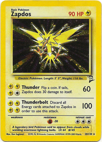 Zapdos - 020/130 - Holo Rare - Unlimited Edition - (LP)