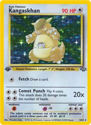 Kangaskhan (5) 005/64  - Unlimited Holofoil Jungle - Holo Rare