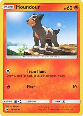 Houndour - 45/214 - Common - Reverse Holofoil