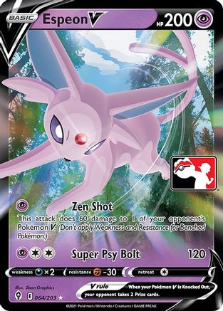 Espeon V 064  - Holofoil Prize Pack Series Cards - Ultra Rare