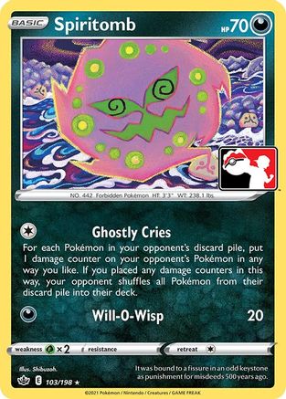 Spiritomb 103  Prize Pack Series Cards - Rare