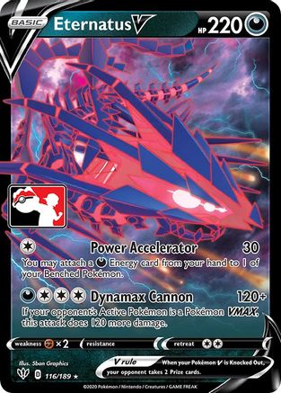 Eternatus V 116  - Holofoil Prize Pack Series Cards - Ultra Rare