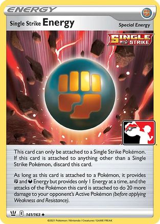 Single Strike Energy 141  - Holofoil Prize Pack Series Cards - Uncommon