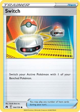 Switch 144/159  - Reverse Holofoil Crown Zenith - Common