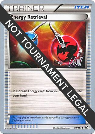 Energy Retrieval - 2011 (Christopher Kan) 092  World Championship Decks - Uncommon