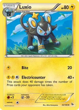 Luxio - 33/106 - Uncommon - Reverse Holo