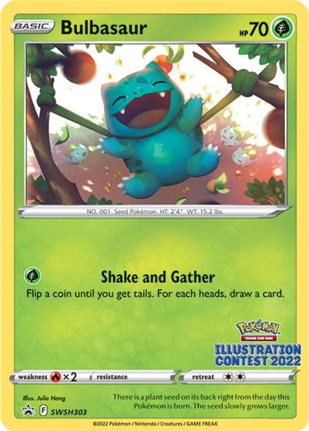 Bulbasaur (Illustration Contest 2022) - SWSH303 - SWSH Promos