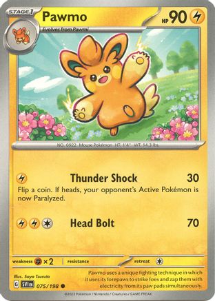 Pawmo 075/198  SV01 Scarlet & Violet Base Set - Common
