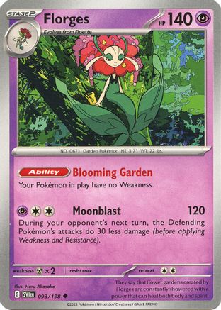 Florges 093/198  SV01 Scarlet & Violet Base Set - Uncommon