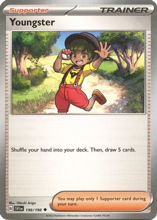 Youngster 198/198  - Reverse Holofoil SV01 Scarlet & Violet Base Set - Uncommon