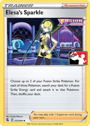 Elesa's Sparkle 233  - Holofoil Prize Pack Series Cards - Uncommon