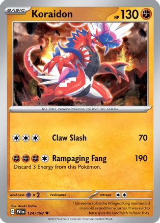 Koraidon 124/198  Deck Exclusives - Rare