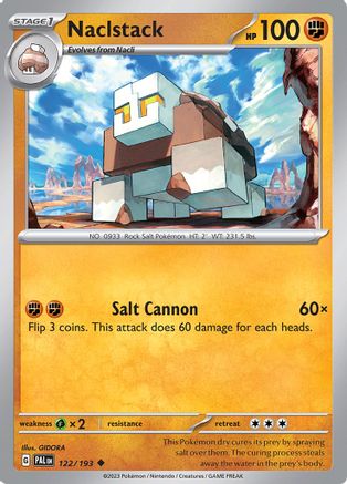 Naclstack 122/193  SV02 Paldea Evolved - Uncommon