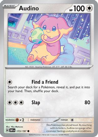 Audino 173/197  SV03 Obsidian Flames - Common